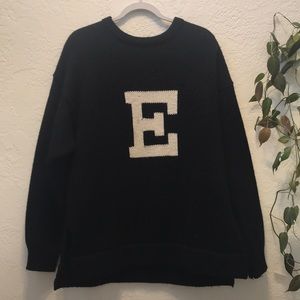 Vintage ESPRIT Navy Long Sleeve Wool Sweater
